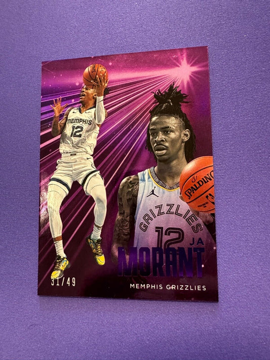 Ja Morant Purple /49 2020-21 Panini Chronicles Essentials