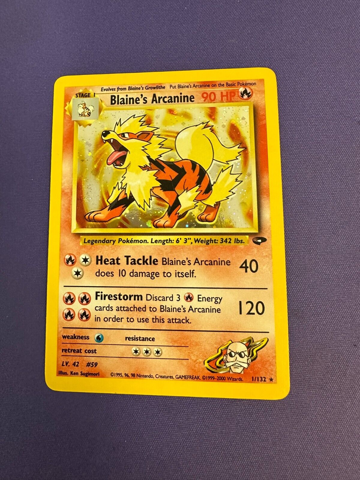 Blaine's Arcanine 11/32 *MP* Gym Challenge