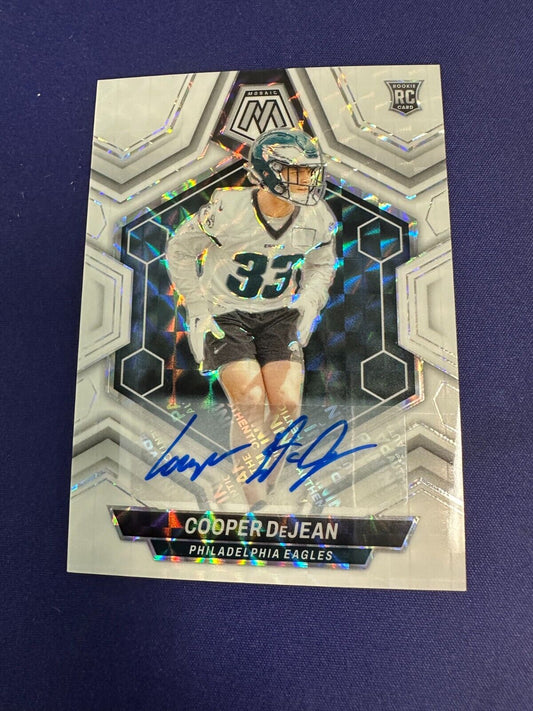 Cooper DeJean White Mosaic SP AUTO RC 2024 Mosaic