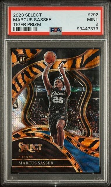 Marcus Sasser Courtside Tiger SSP PSA 9 RC 2023-24 Select