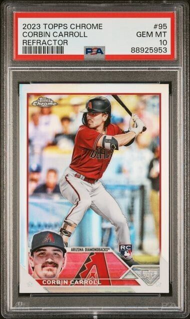 Corbin Carroll Refractor RC PSA 10 2023 Topps Chrome