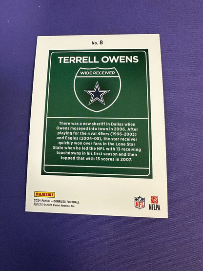 Terrell Owens DOWNTOWN Regular Size 2024 Donruss