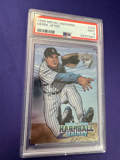 Derek Jeter Hardball Galaxy PSA 9 1998 Metal Universe