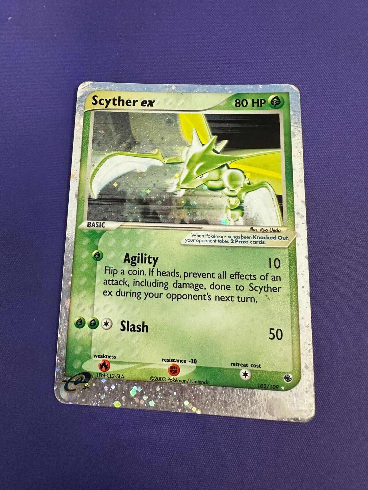 Scyther ex Ruby and Sapphire *HP* Holofoil