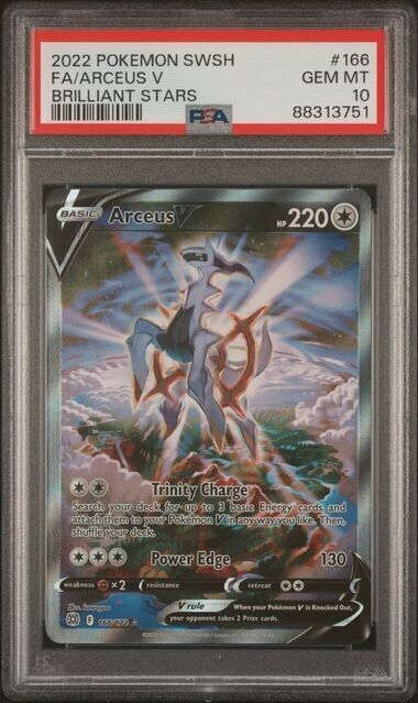 Arceus V Brilliant Stars PSA 10 166/172 SWSH