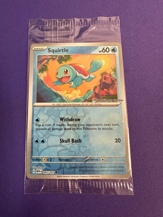 Squirtle 007/165 SV: Scarlet & Violet Promo Pokemon Center