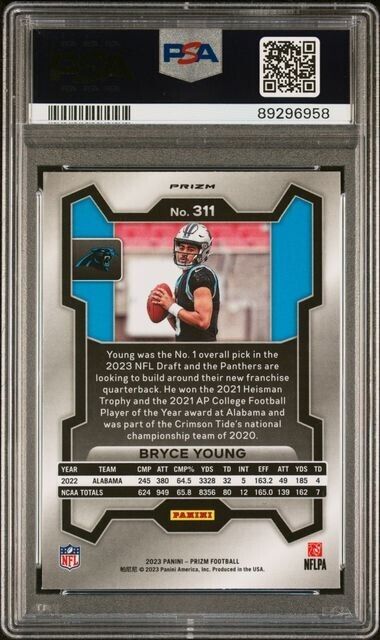 Bryce Young Silver Prizm RC PSA 10 2023 Prizm