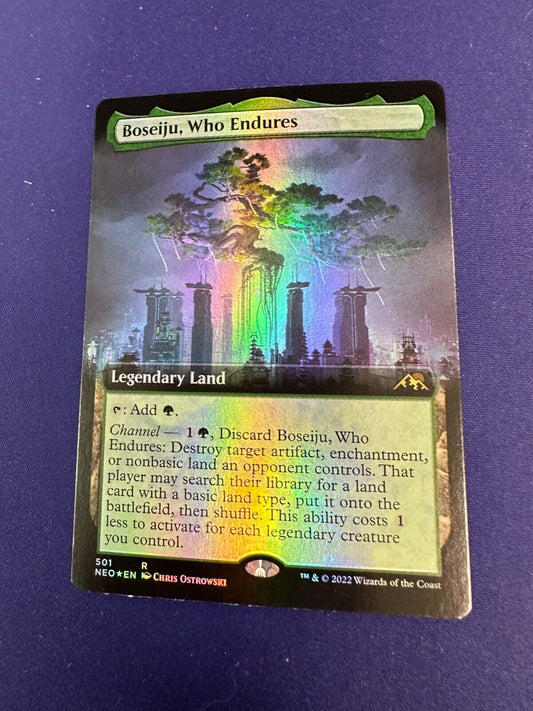 Boseiju, Who Endures Extended Art Foil MTG Kamigawa Neon Dynasty *NM*