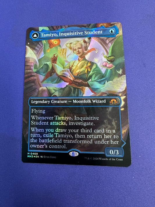 Tamiyo, Inquisitive Student   Tamiyo, Seasoned Scholar Textured Foil MH3