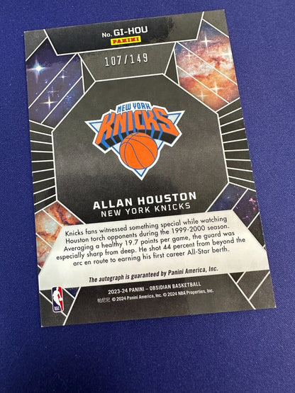 Allan Houston Galaxy Ink AUTO /149 2023-24 Obsidian