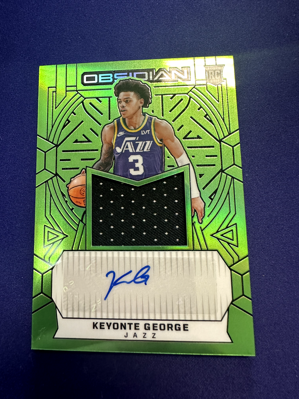 Keyonte George Green Flood /20 RPA *EX* AUTO RC 2023-24 Obsidian