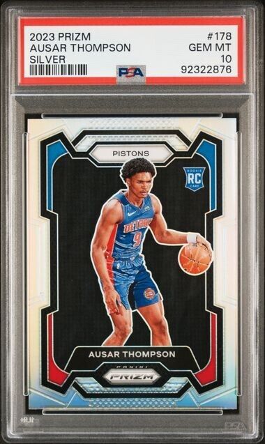 Ausar Thompson Silver Prizm PSA 10 RC 2023-24 Prizm