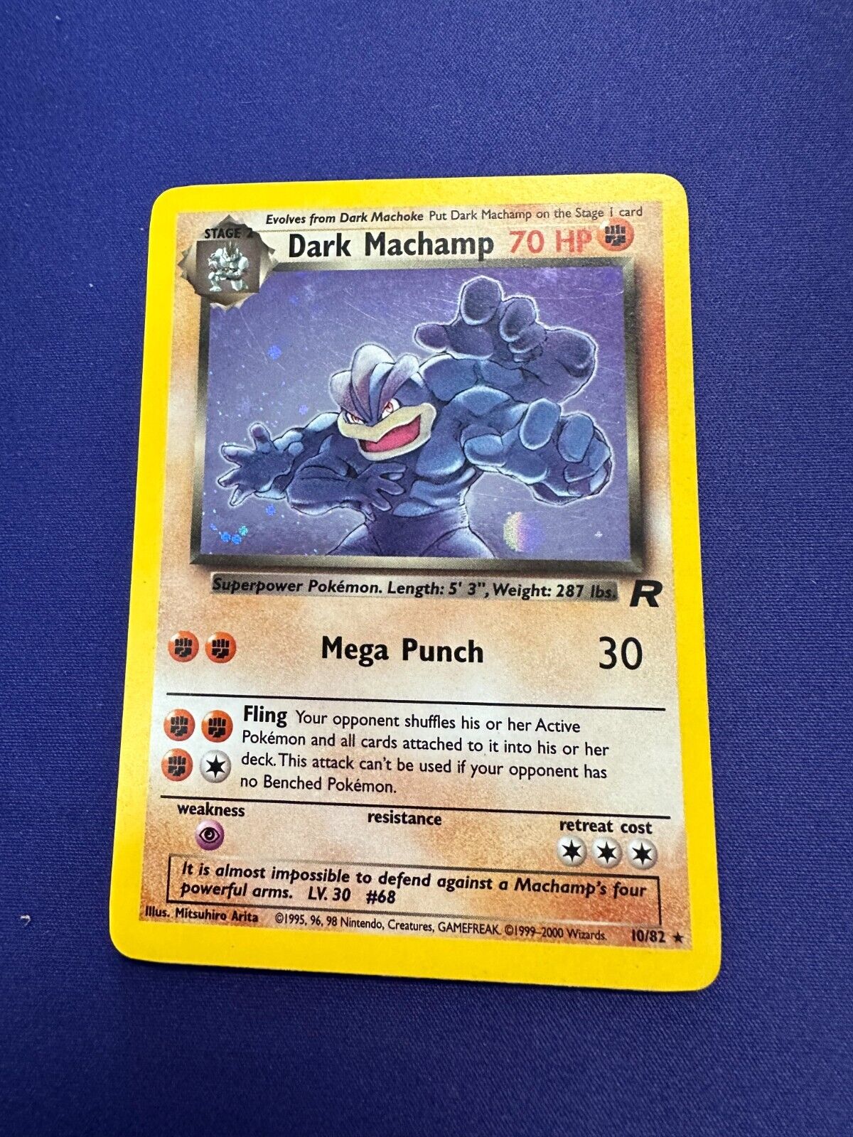 Dark Machamp 10/82 Pokemon Team Rocket *LP*