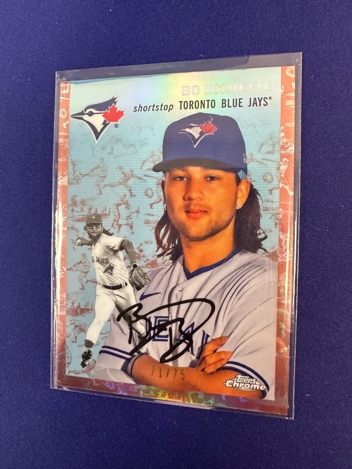 Bo Bichette Rose Gold Toile /75 2023 Topps Chrome Platinum Anniversary