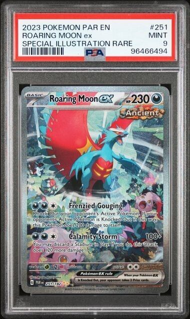 Roaring Moon ex SIR PSA 9 2023 Pokemon Paradox Rift