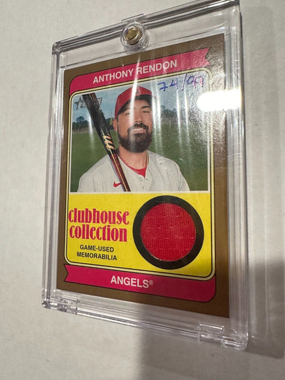 Anthony Rendon Hand-Numbered 74/99 (!) Gold Mem 2023 Heritage High Number