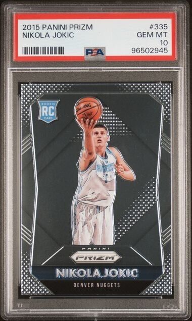 Nikola Jokic RC PSA 10 2015-16 Panini Prizm