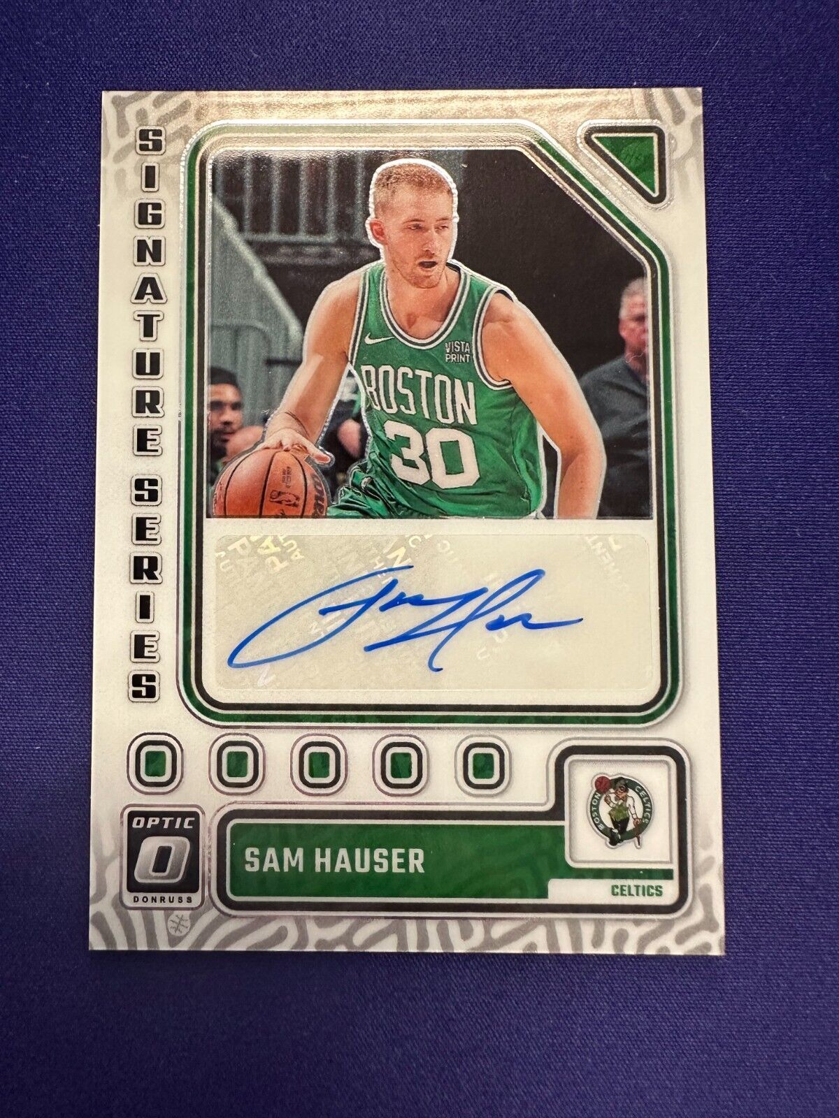 Sam Hauser Signature Series AUTO 2023-24 Donruss Optic