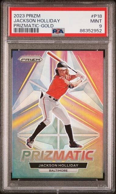 Jackson Holliday /10 GOLD Prizmatic RC PSA 9 2023 Prizm