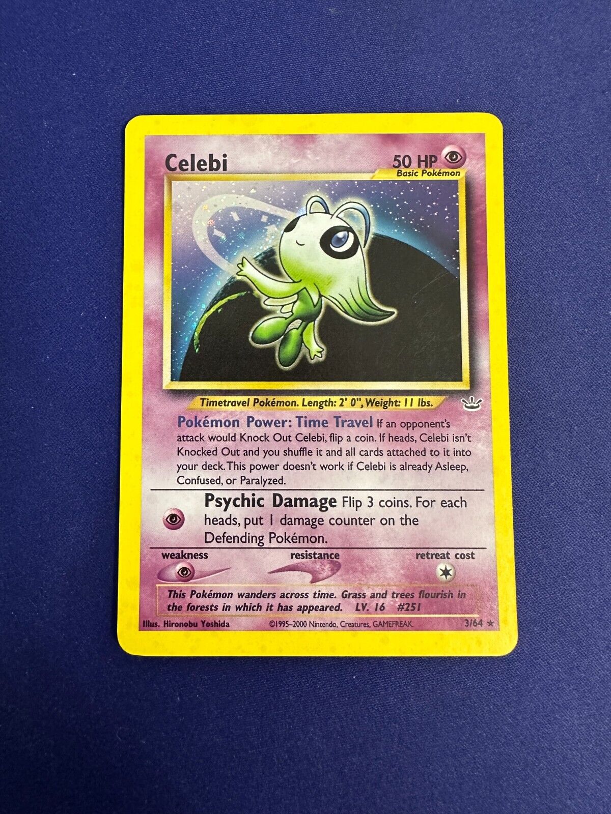 Celebi 3/64 *MP* 2000 Pokemon Neo Revelations