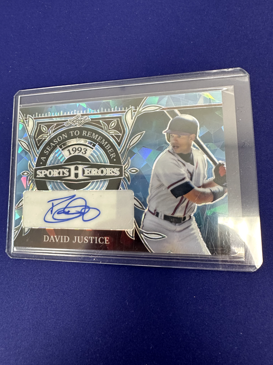 David Justice AUTO /5 2023 Leaf