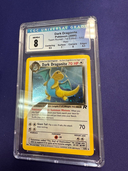 Dark Dragonite 1st Edition CGC 8 Pokemon 2000 Team Rocket