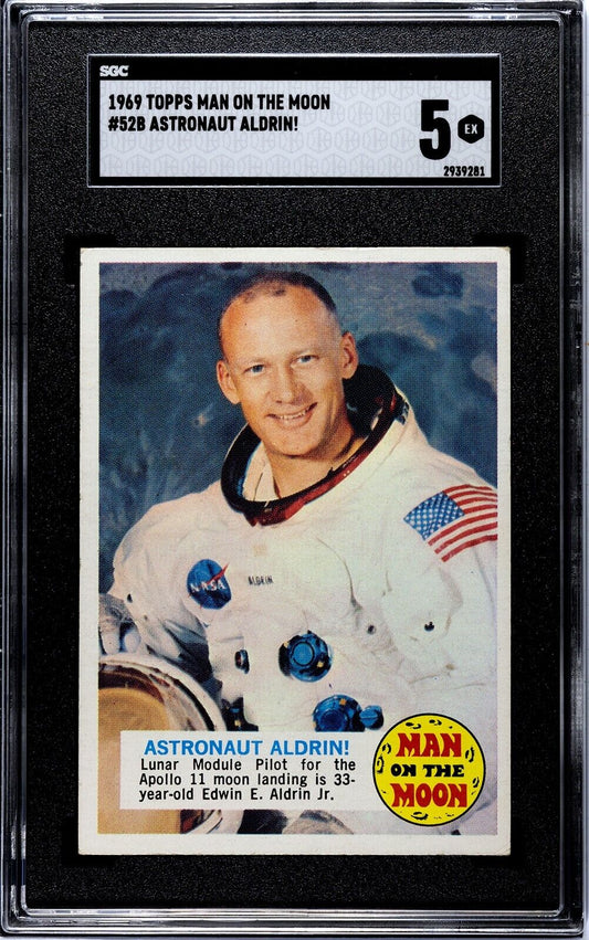 Buzz Aldrin #52B SGC 5 1969 Topps Man on the Moon