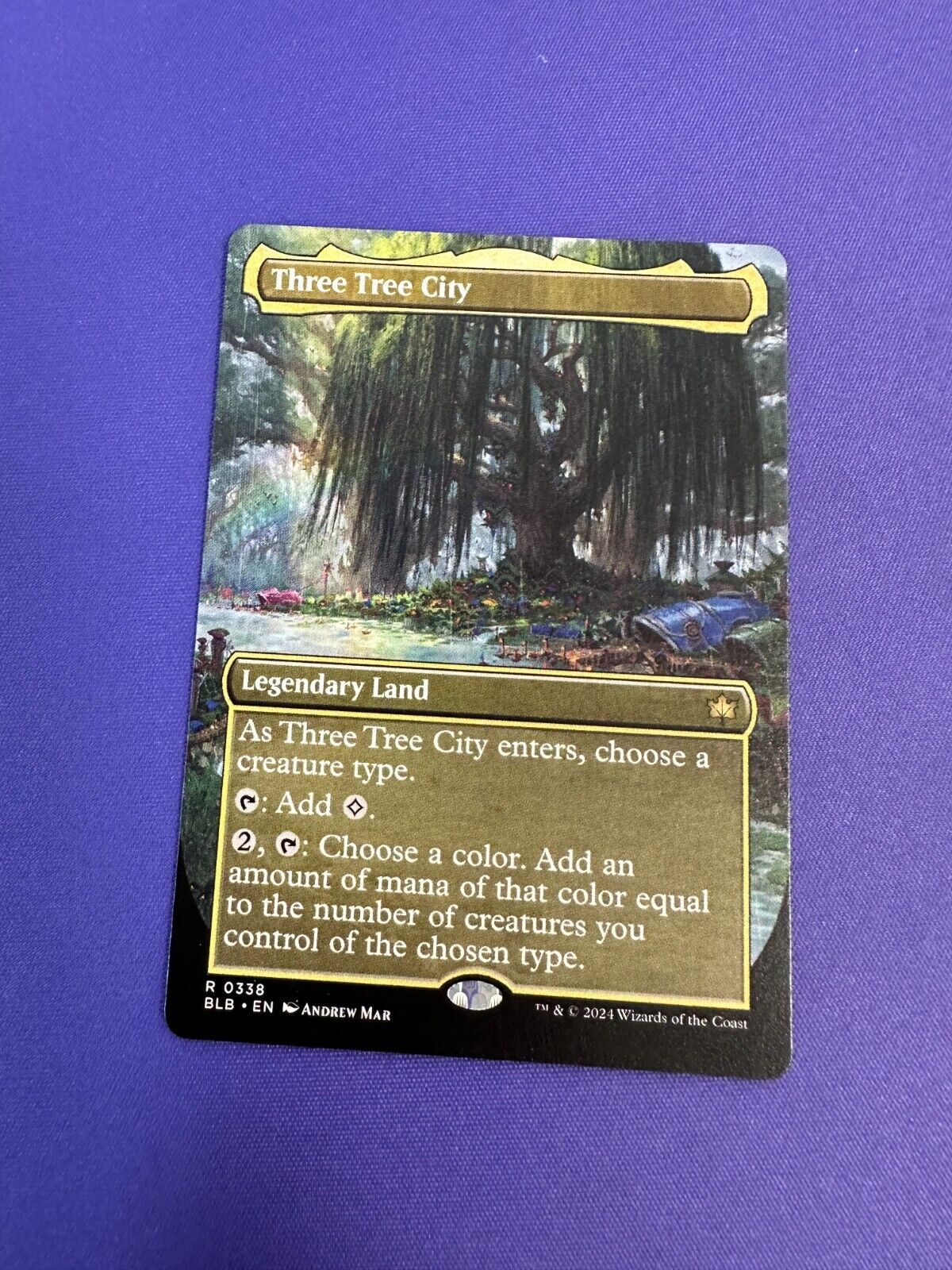 Three Tree City Extended Art #338 Bloomburrow MTG