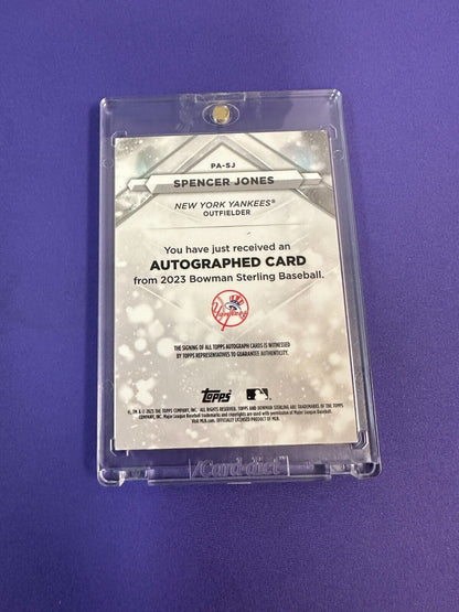 Spencer Jones AUTO 2023 Bowman Sterling