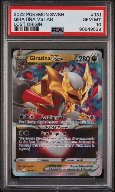 Giratina Vstar 131/196 PSA 10 2022 Pokemon SWSH Lost Origin