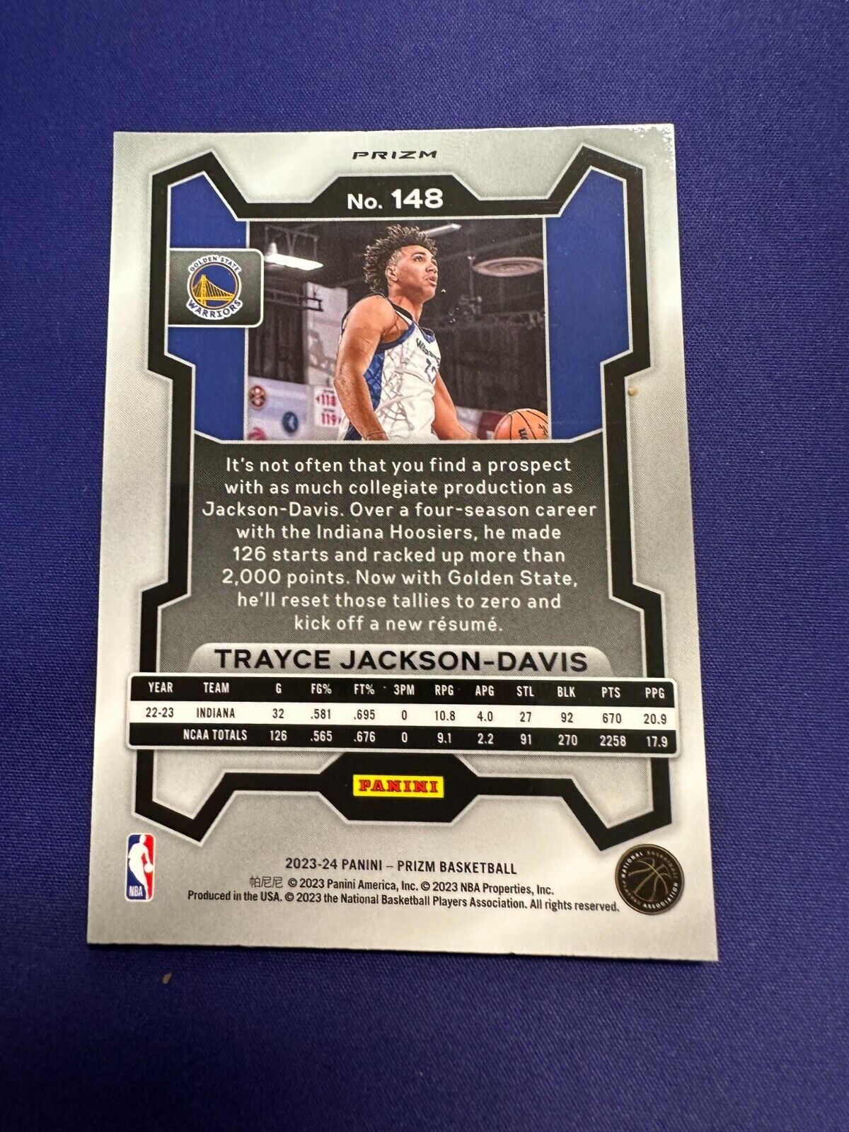 Trayce Jackson-Davis Pulsar Prizm RC 2023-24 Prizm