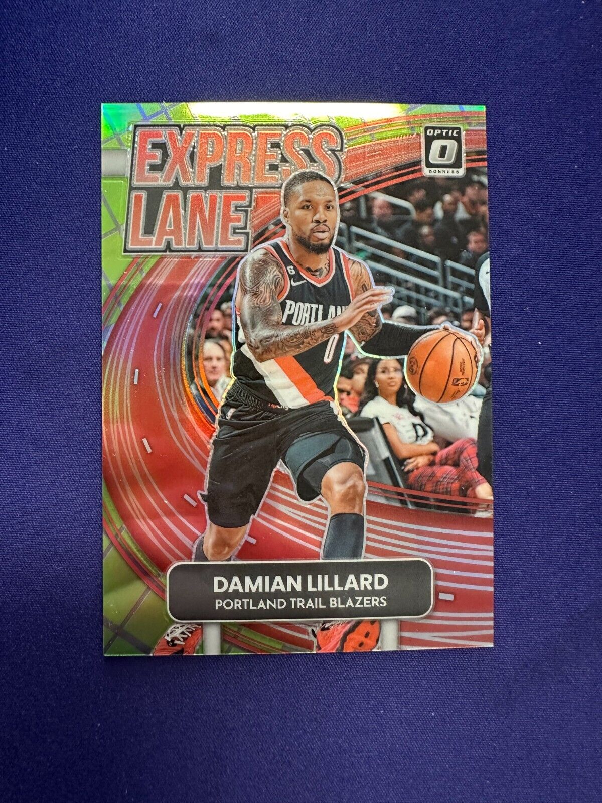 Damian Lillard Lime Green /149 Express Lane 2022-23 Optic