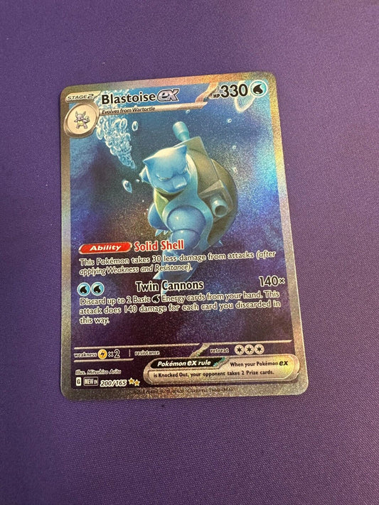 Blastoise ex 200/165 Pokemon 151