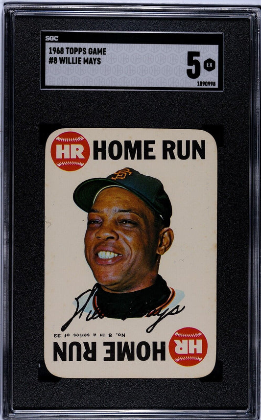 Willie Mays SGC 5 1968 Topps Game