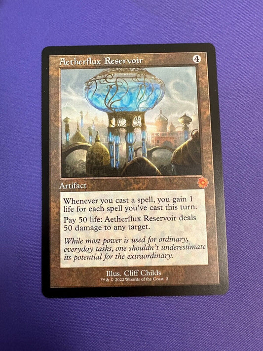 Aetherflux Resevoir Retro Frame MTG Brothers' War