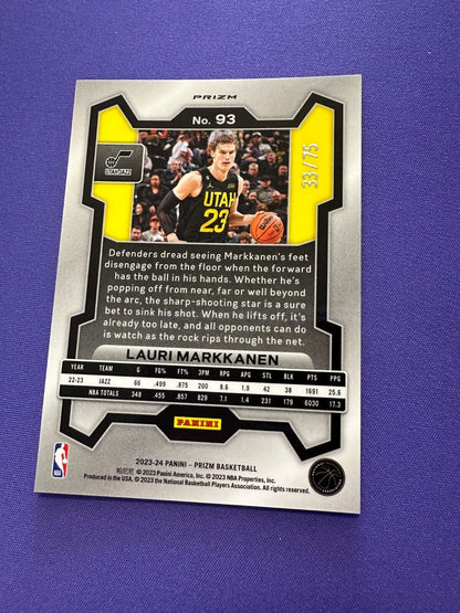 Lauri Markkanen Red Power /75 2023-24 Prizm