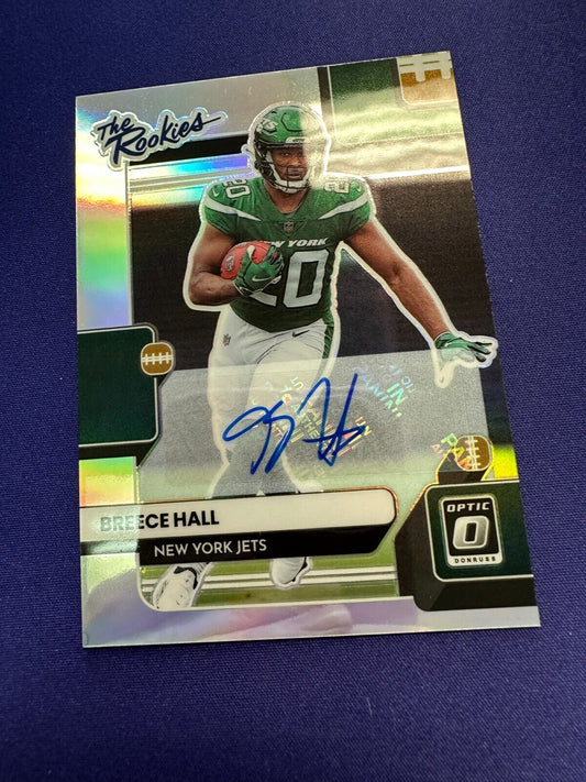 Breece Hall The Rookies Holo AUTO /99 RC 2022 Optic