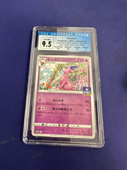 Espeon 179/S-P CGC 9.5 Pokemon Sword & Shield Promos Japanese