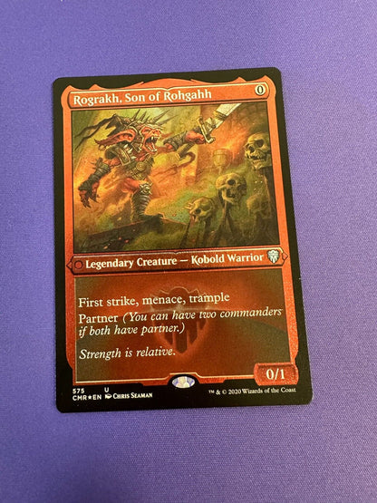 Rograkh, Son of Rohgahh Foil Etched Commander Legends MTG *LP*