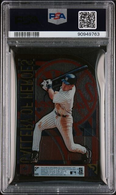 Derek Jeter Gallery of Heroes Acetate Die Cut #GH5 PSA 9 1999 Topps Gallery