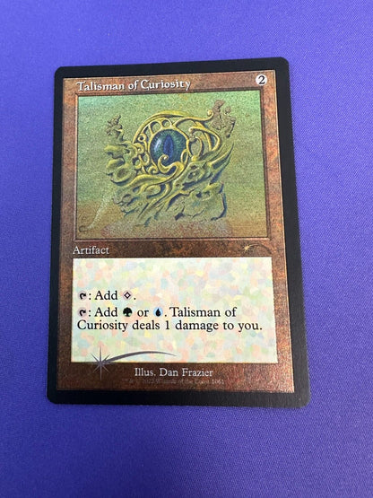 Talisman of Curiosity Foil Etched Secret Lair Drop MTG