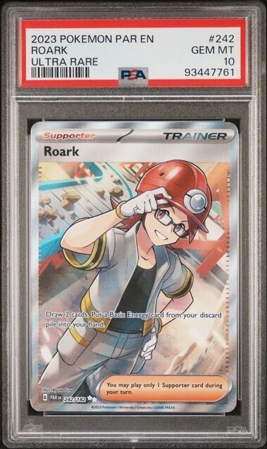 Roark Ultra Rare PSA 10 2023 Pokemon Paradox Rift