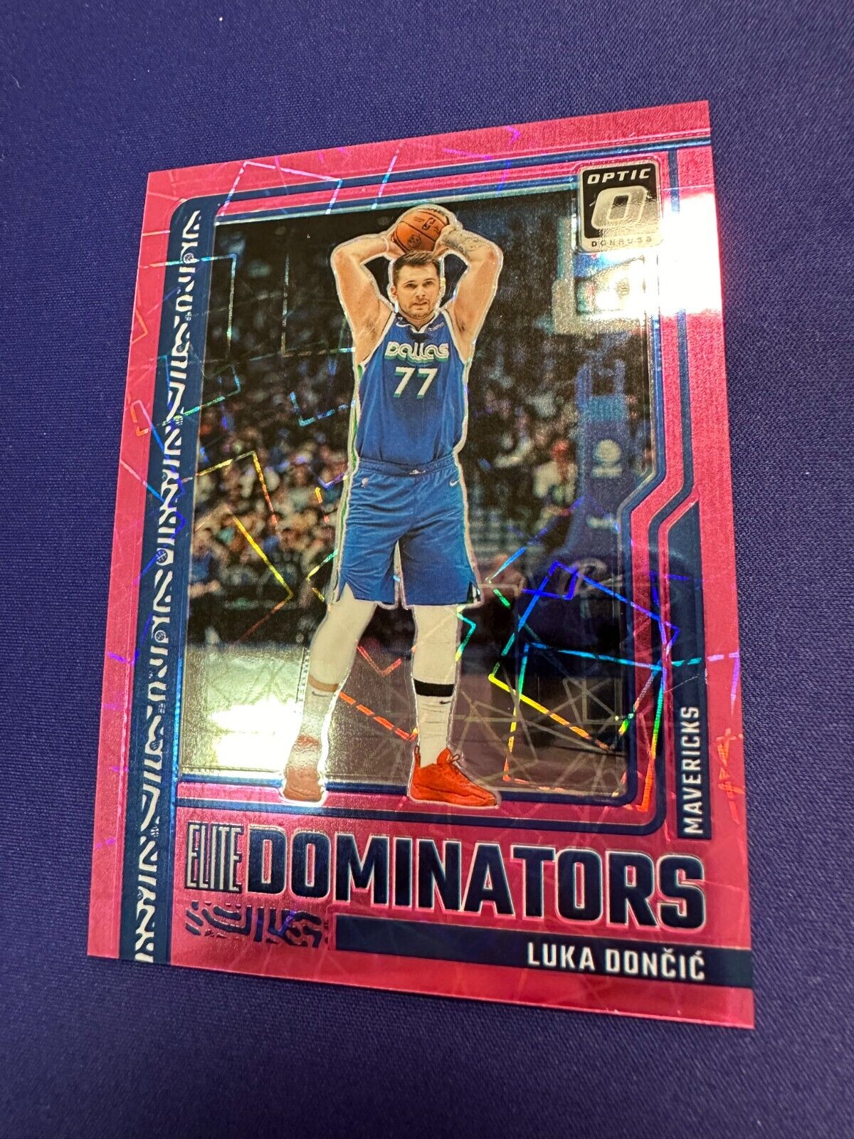 Luka Doncic Elite Dominators Pink Velocity /79 2023-24 Optic