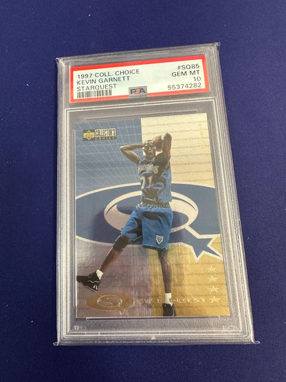 Kevin Garnett Starquest #sq85 Platinum PSA 10 1997-98 Collector's Choice