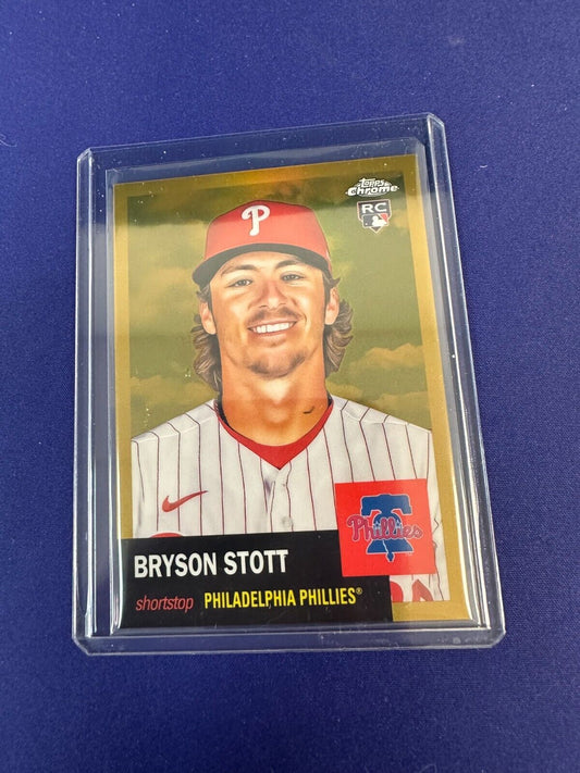 Bryson Stott Gold /50 RC 2022 Topps Chrome Platinum Anniversary