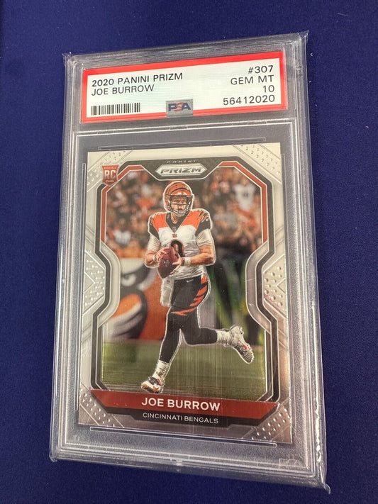 Joe Burrow PSA 10 RC 2020 Panini Prizm