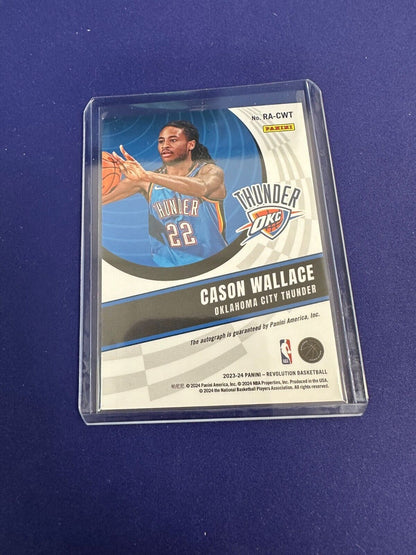 Cason Wallace On-Card AUTO RC 2023-24 Revolution