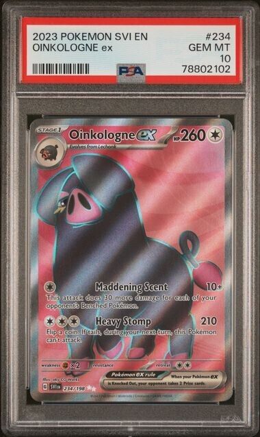 Oinkologne ex PSA 10 S&V Base Set 234/198