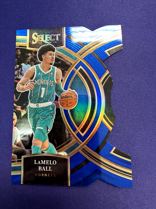 LaMelo Ball Blue Die Cut Premier Level /249 2023-24 Select