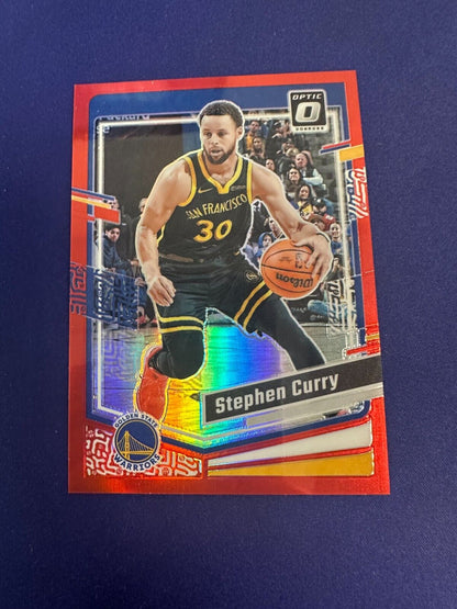 Stephen Curry Red /99 2023-24 Optic